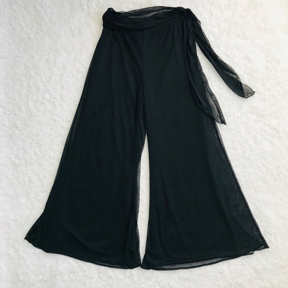 NWOT Connected Apparel Sash Belt Palazzo Pants